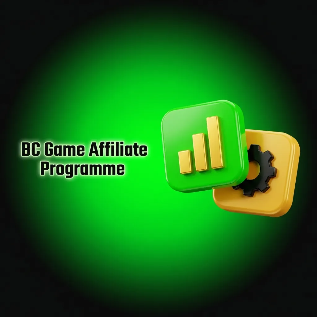 BC Game affiliate programme dashboard showing commission tracking and partner rewards for referring new players